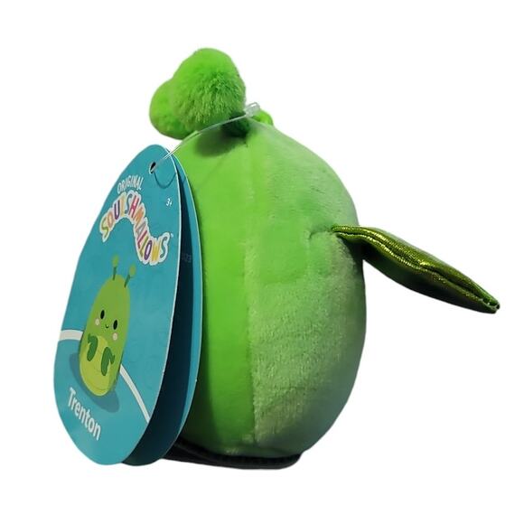 Squishmallows Trenton Mantis Plush Clip-On 3.5in Backpack Keychain Green Bug Toy - Picture 5 of 5